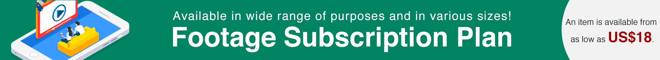 Footage subscription plan